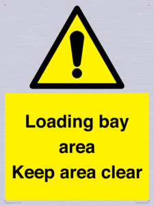 Loading bay area Keep area clear